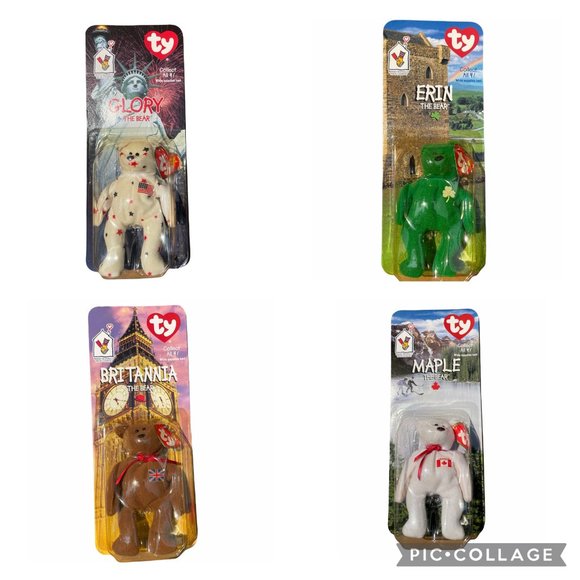 Ty 1999 Set of 4 McDonalds International McDonalds - Picture 1 of 10